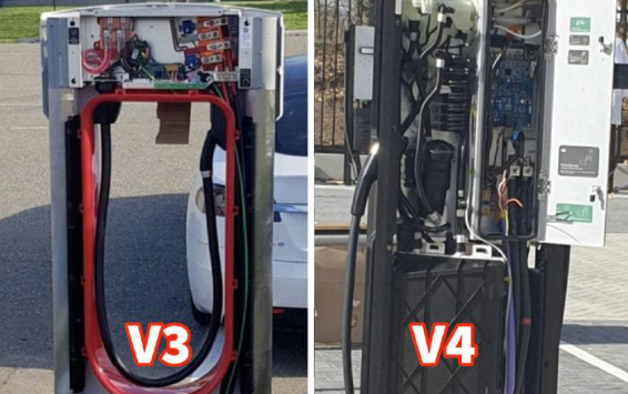 特斯拉明年将部署V4超级充电桩机柜，充电功率达500kW