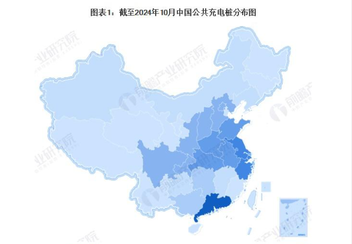 2024年中国电动汽车充电桩区域分布情况 公共充电桩与共享私桩区域分布差异较大